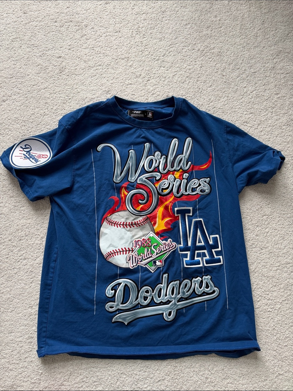 RARE* MLB Los Angeles Dodgers Blue World Series Graphic Tee